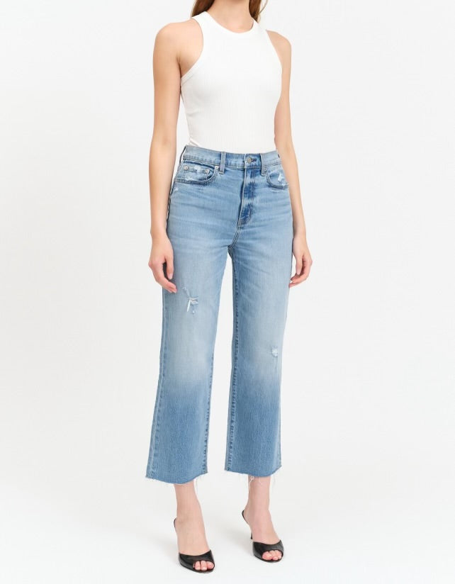 Sundaze Crop High Rise Straight Crop