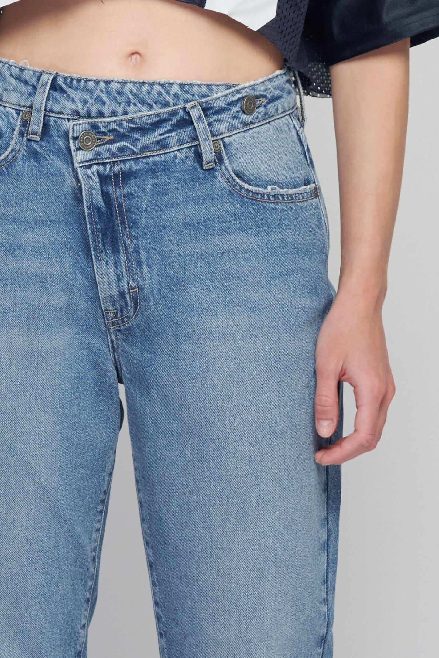 Tracey High Rise Repair Waistband Jean