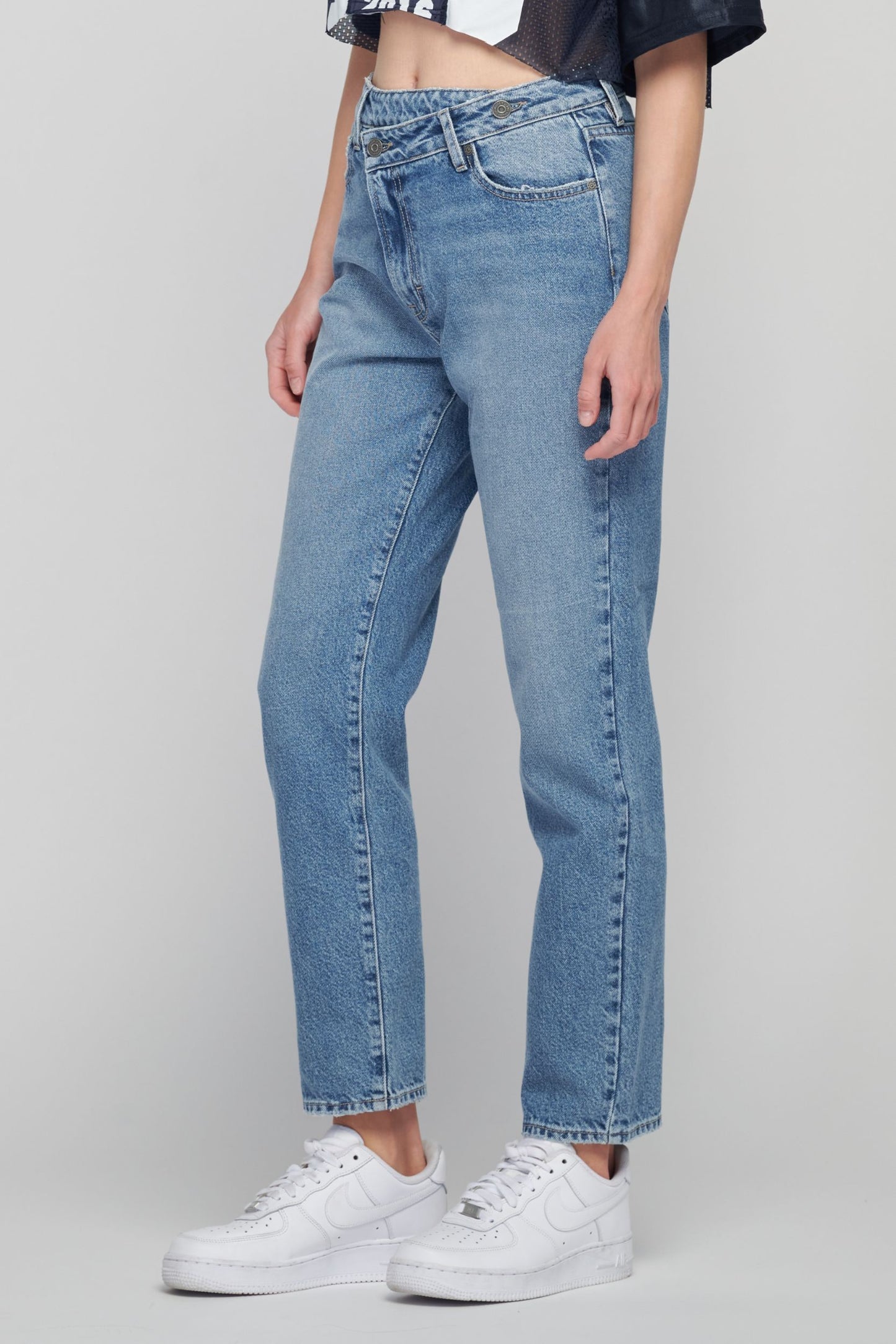 Tracey High Rise Repair Waistband Jean