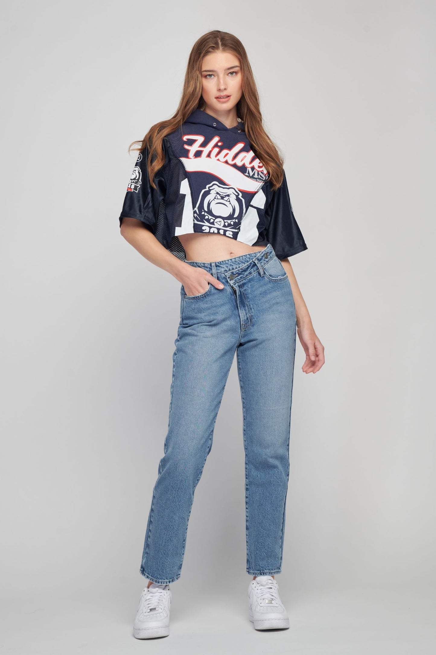 Tracey High Rise Repair Waistband Jean