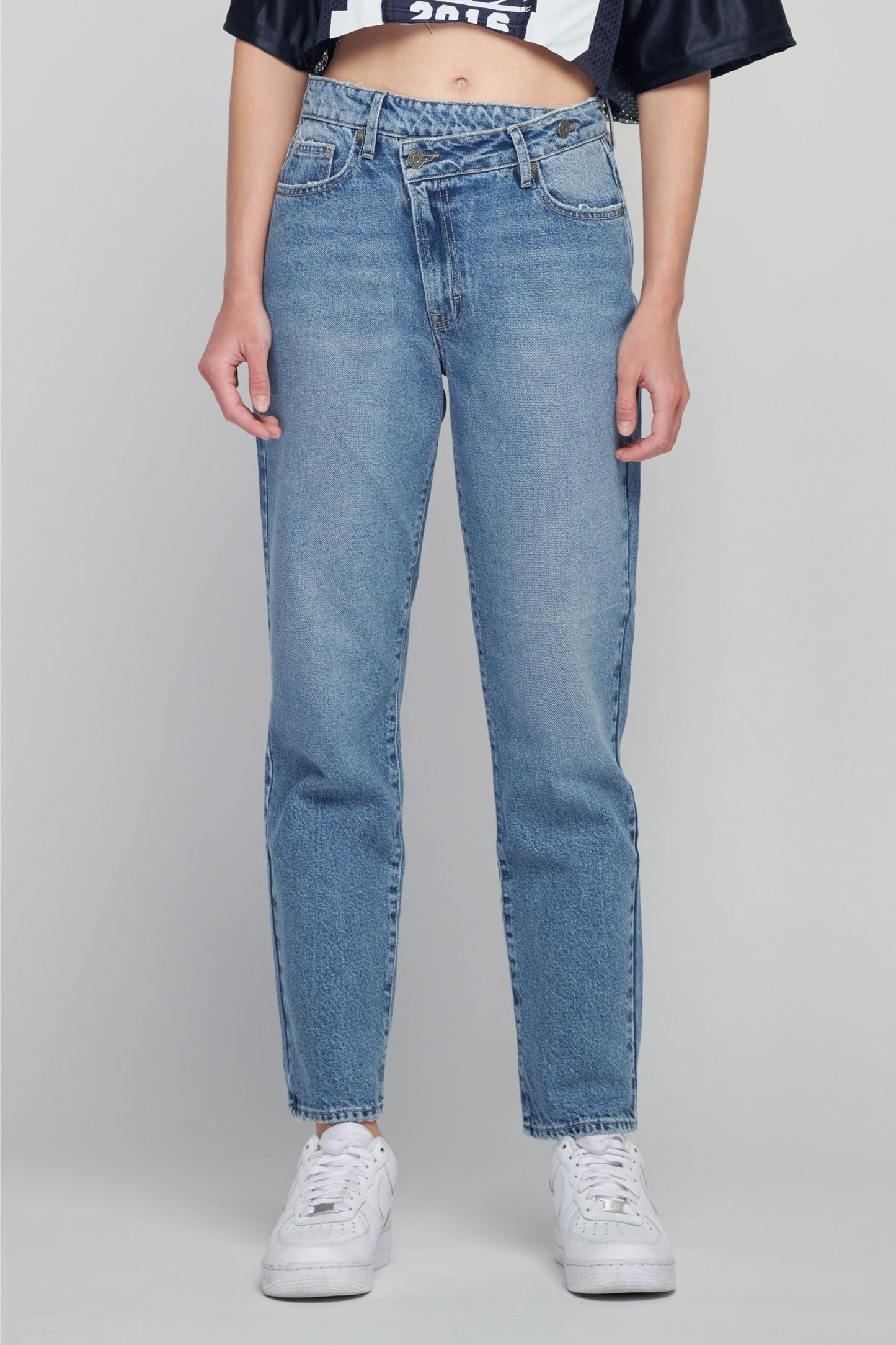 Tracey High Rise Repair Waistband Jean