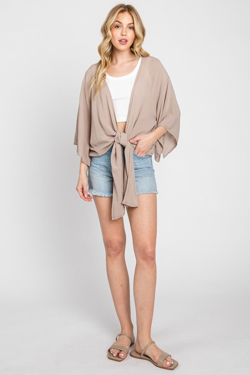 Sandy Gauze Kimono Cardigan