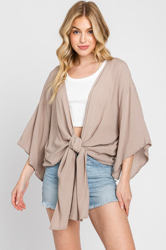 Sandy Gauze Kimono Cardigan