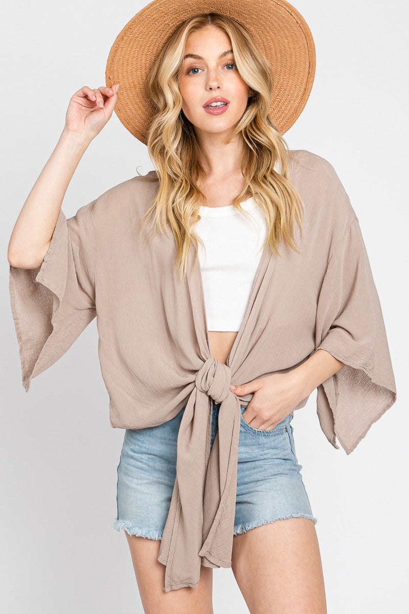 Sandy Gauze Kimono Cardigan