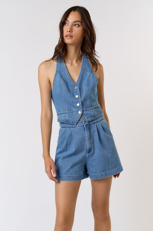 Denim Darling Romper