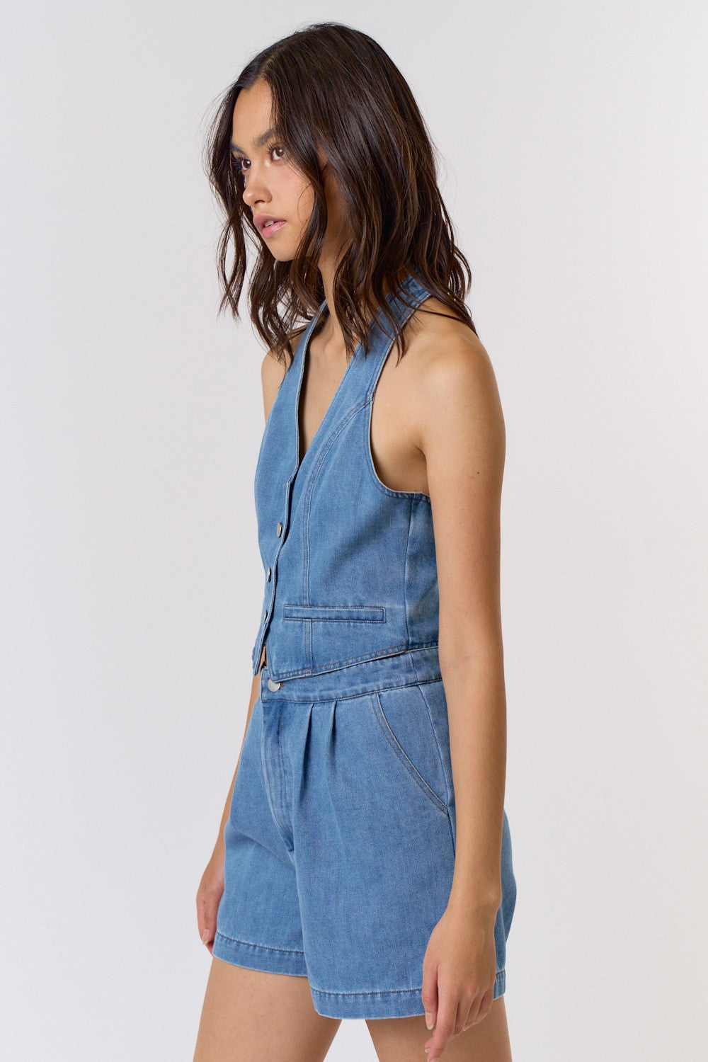 Denim Darling Romper