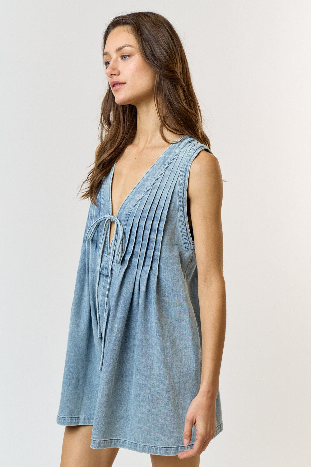 Jenna Denim Romper