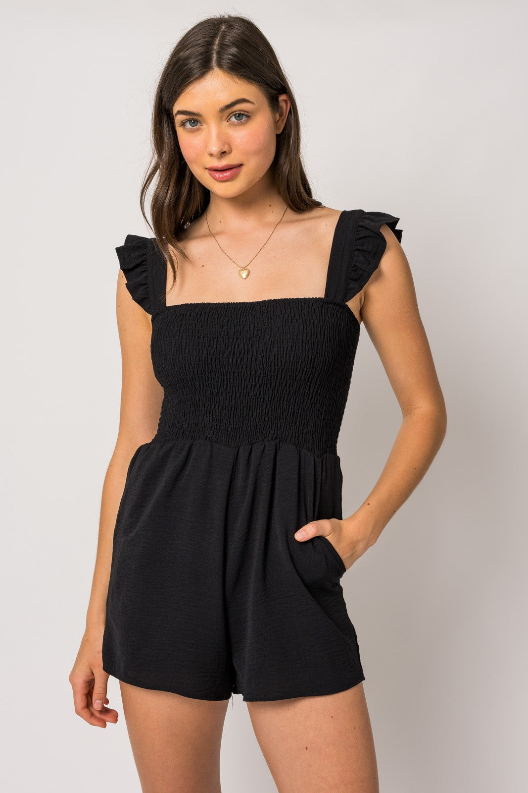 Adrianna Ruffle Romper