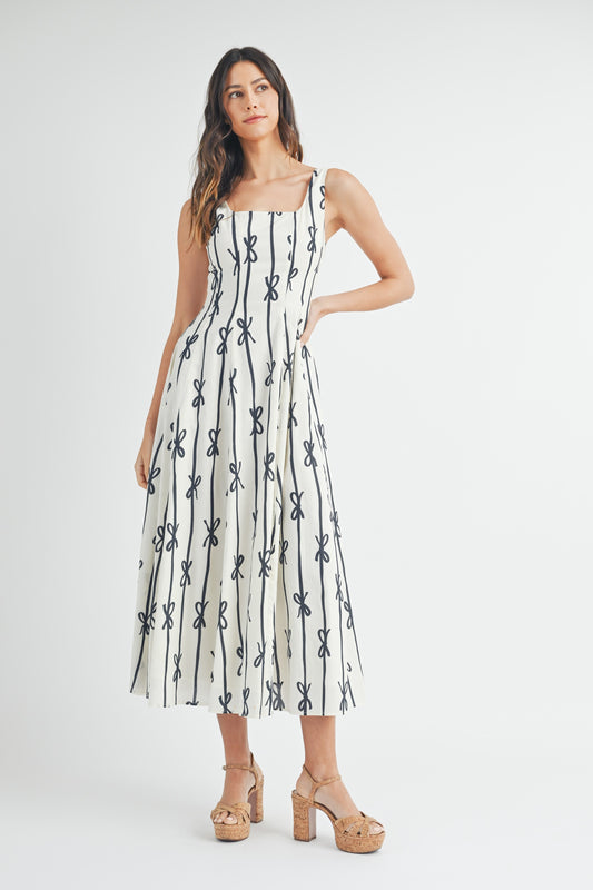 Lucia Ribbon Midi Dress