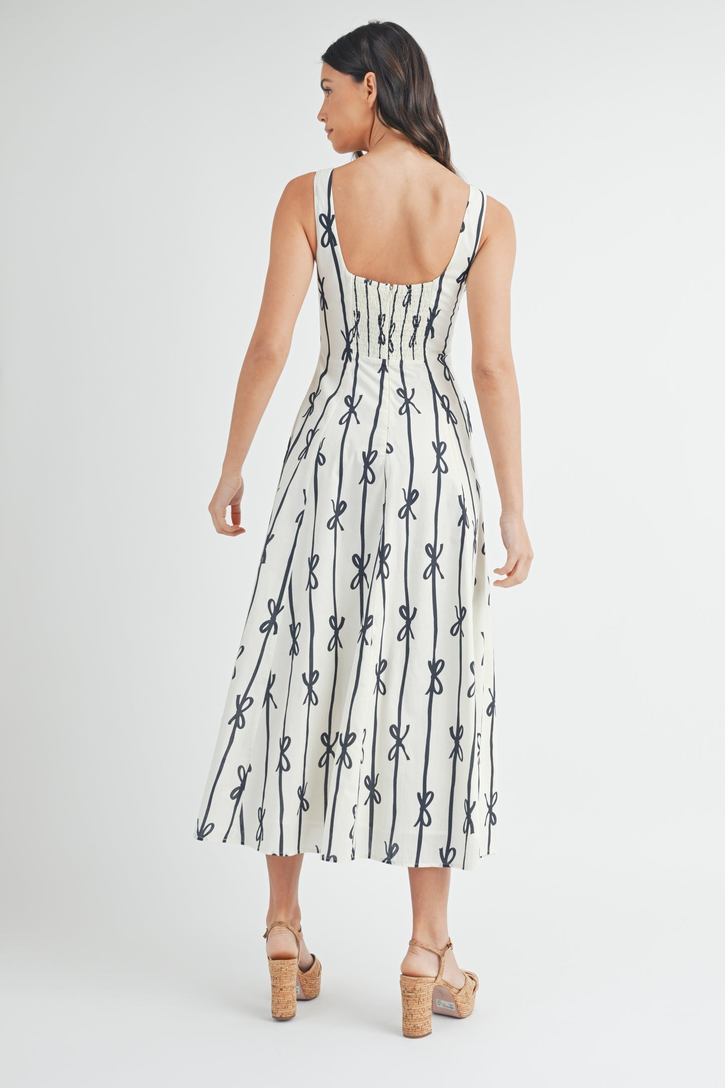 Lucia Ribbon Midi Dress