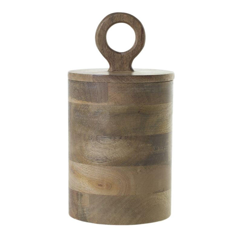 MANGO WOOD CANISTER LARGE