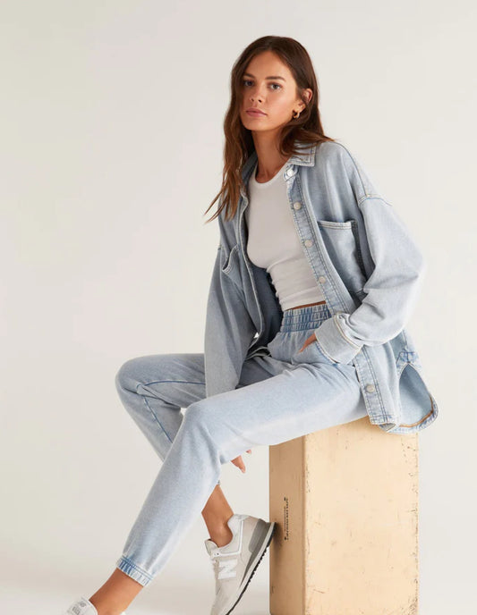 ALL DAY KNIT DENIM JACKET