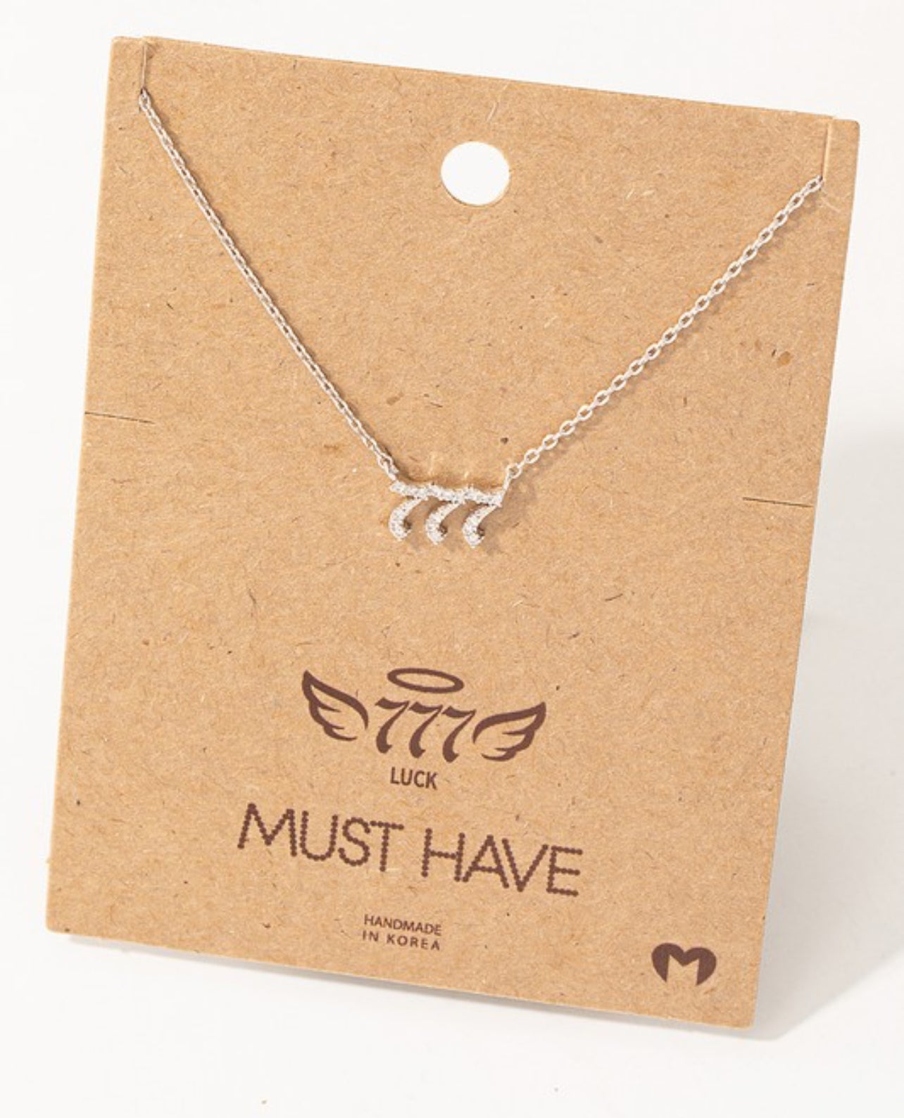 Pave 777 Angel Number Pendant Necklace