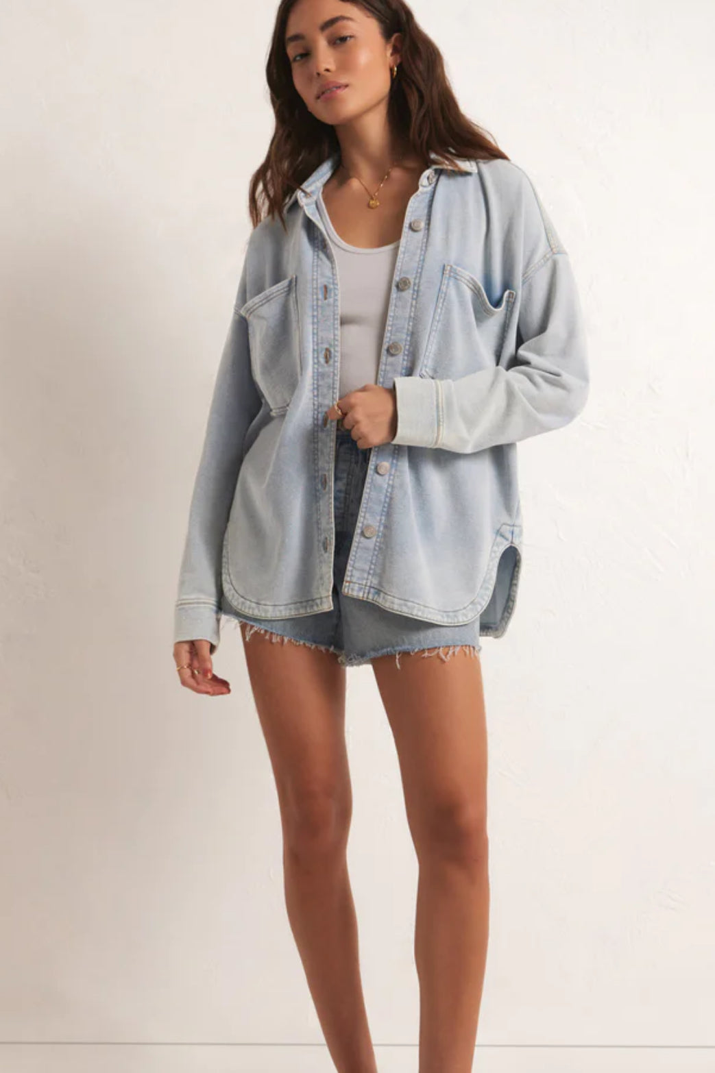 ALL DAY KNIT DENIM JACKET