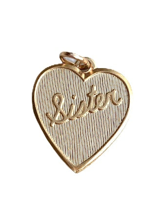 Sister Heart Charm