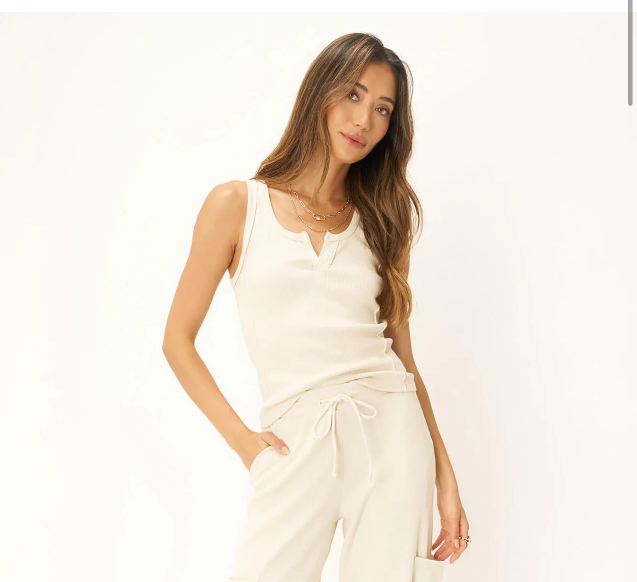 REILLEY NOTCH NECK RIB TANK