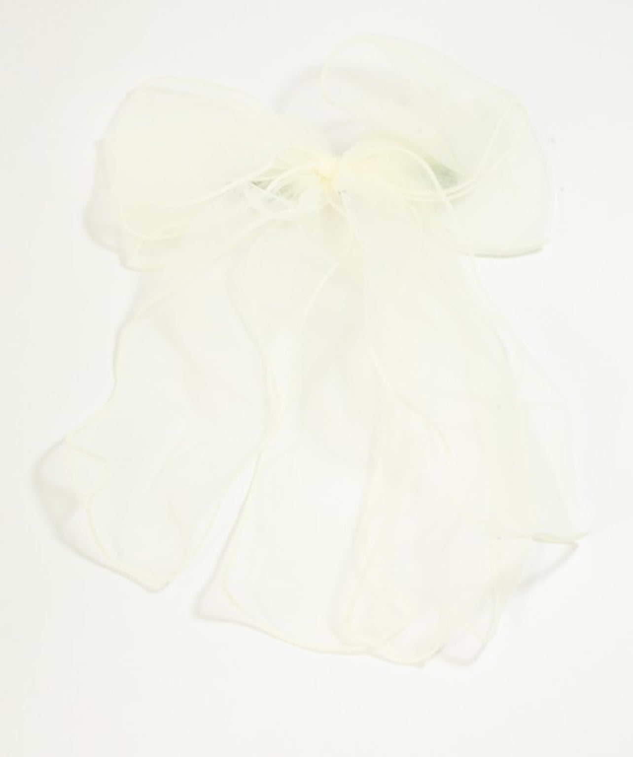 Sheer Ribbon Bow Hair Clip