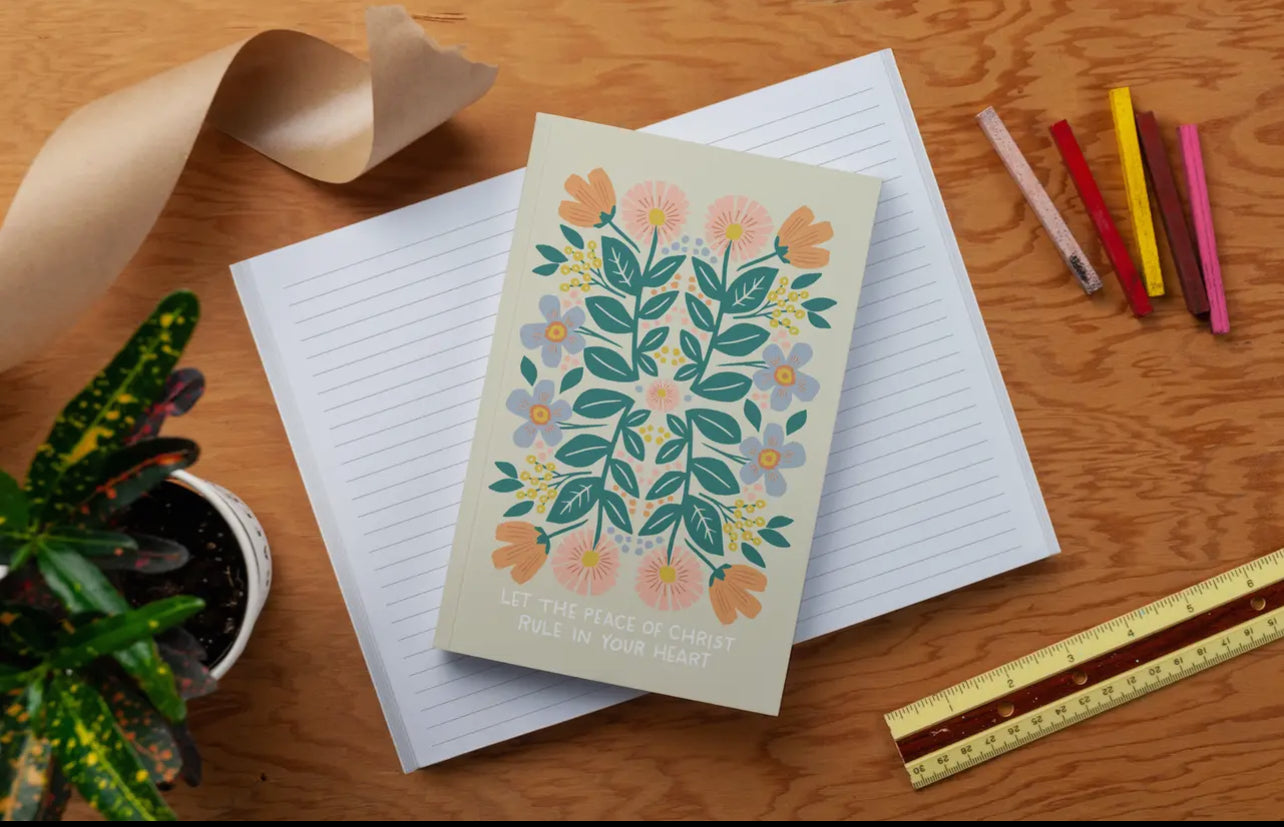 Faithful Floral Layflat Journal Notebook