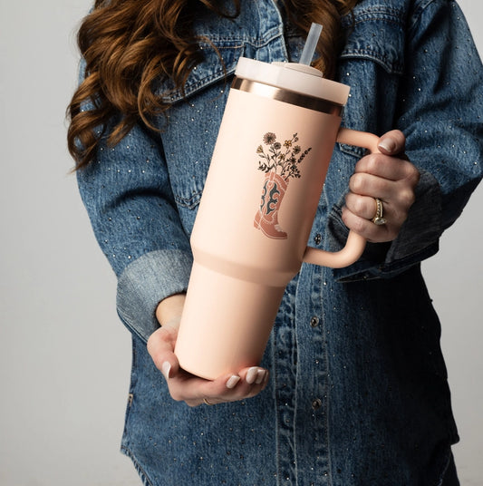 Western Wildflower 40oz Sip-And-Go Tumbler