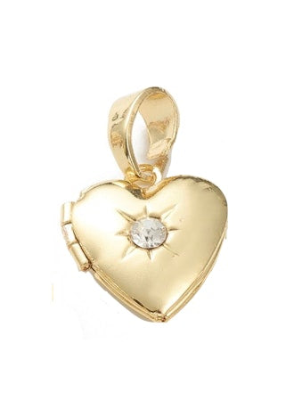 Locket Heart CZ Charms