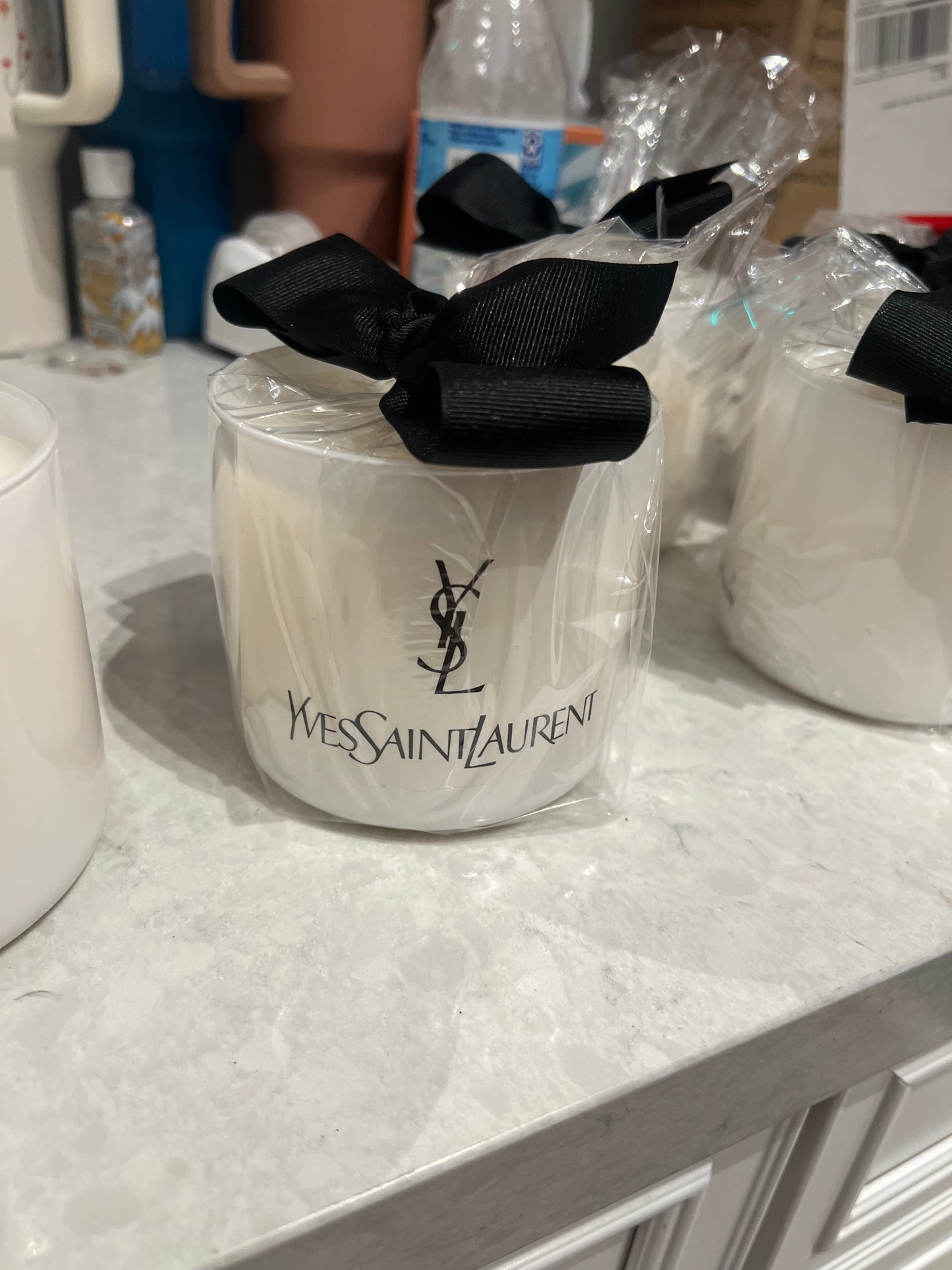 Yve Saint Laurent White Candle Box