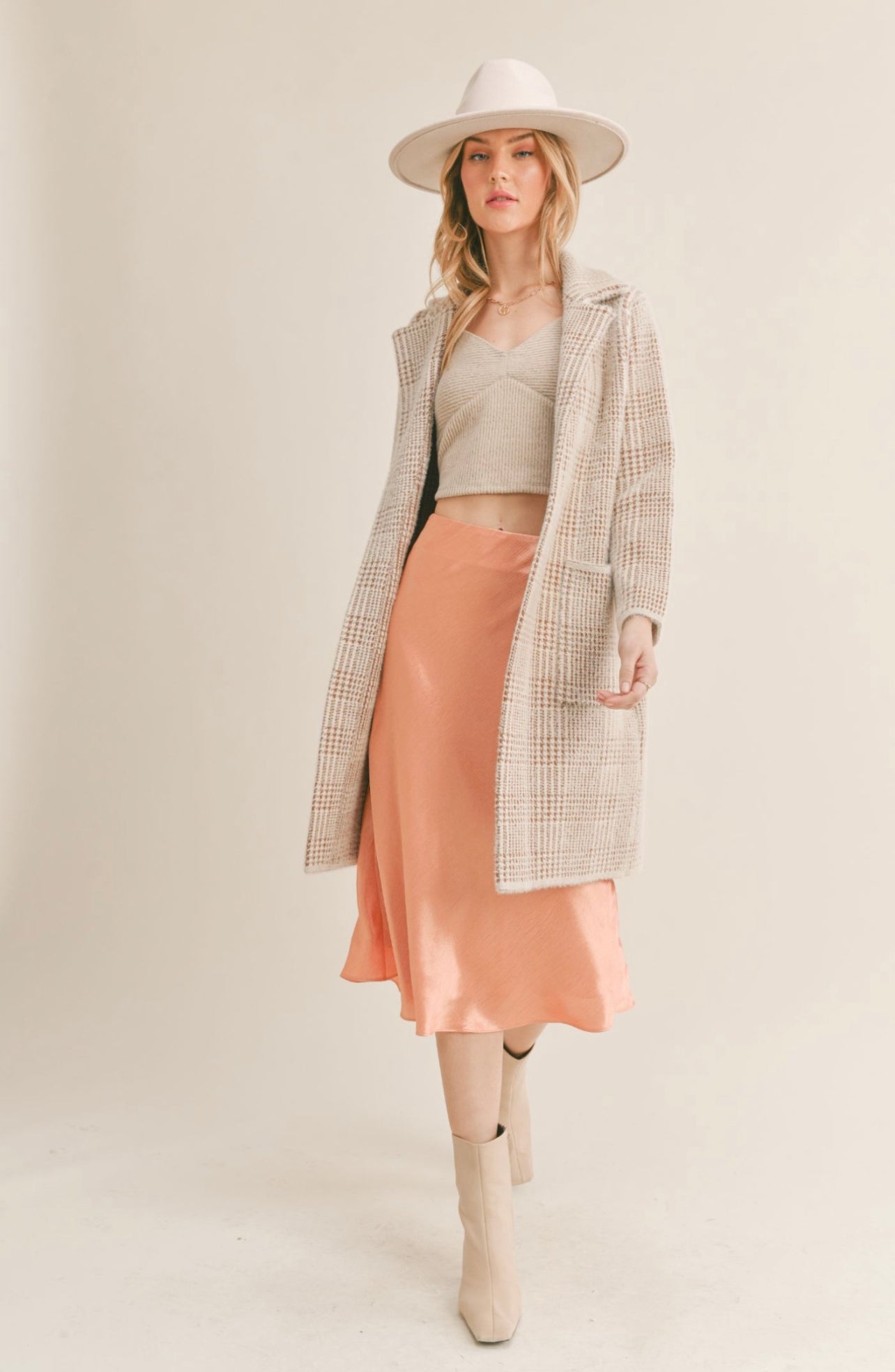 Marceau Houndstooth Coat