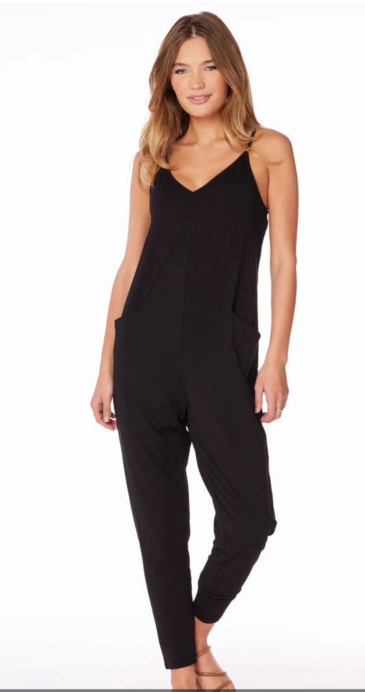 V-NECK JUMPSUIT