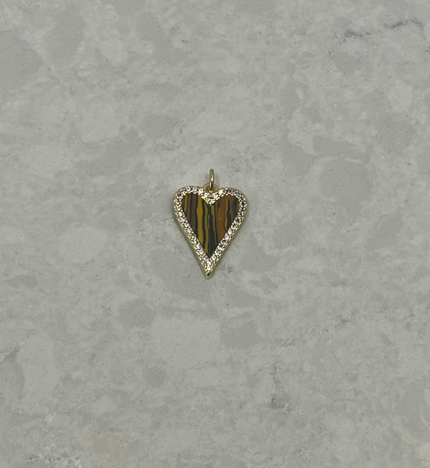 Colored Heart Charm