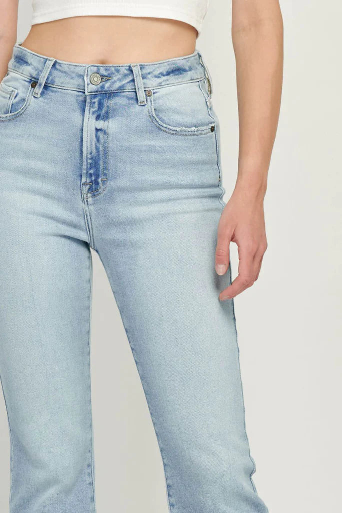 Ryan Side Slit Bootcut Jean by Hidden