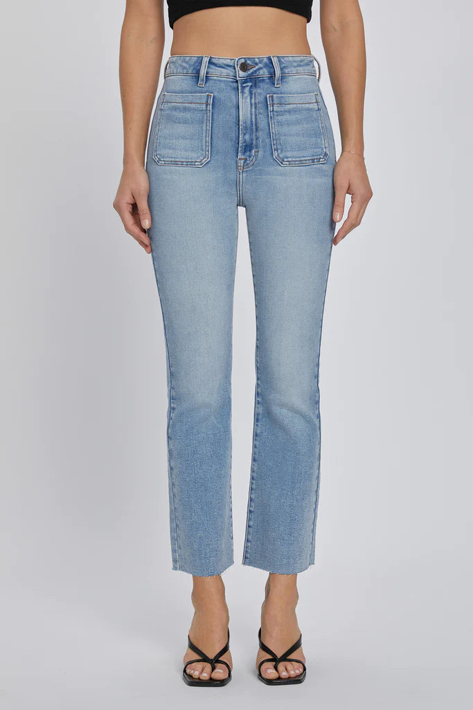 Happi Front Pocket Cropped Denim