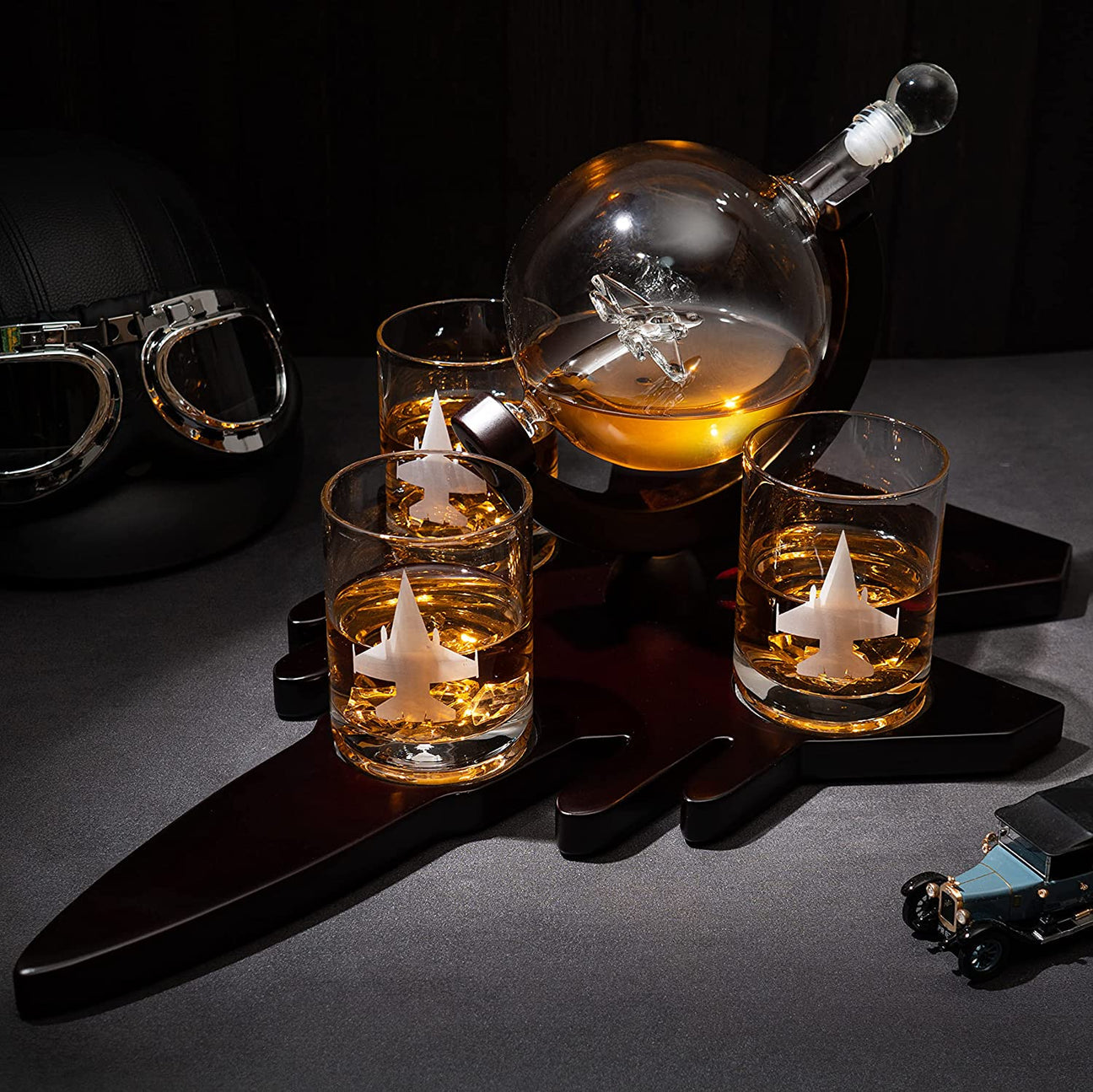 F16 Whiskey Decanter Set