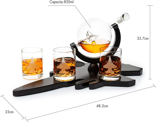 F16 Whiskey Decanter Set