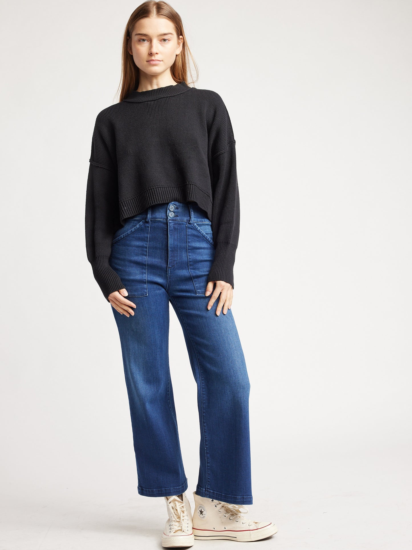 Aria,  High Waist Denim Pant