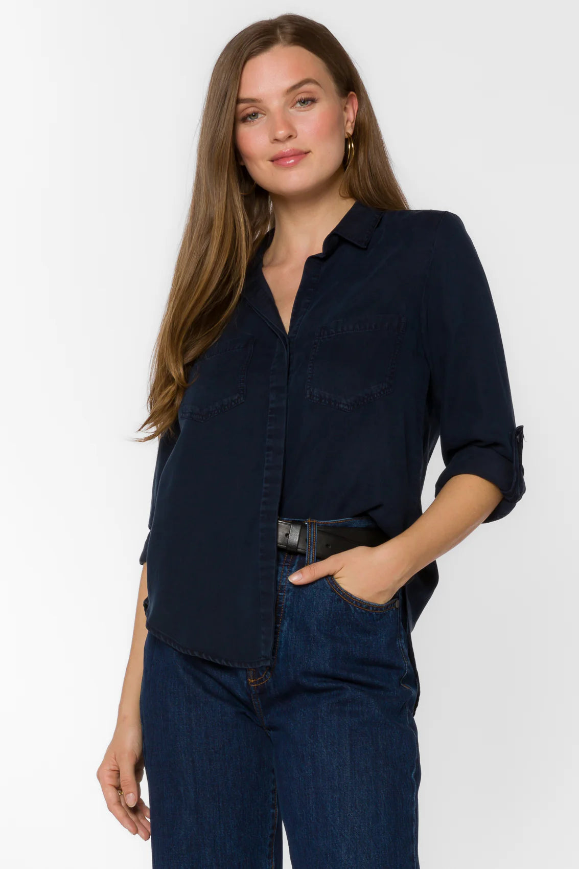 Riley Button-Up Shirt By Velvet Heart