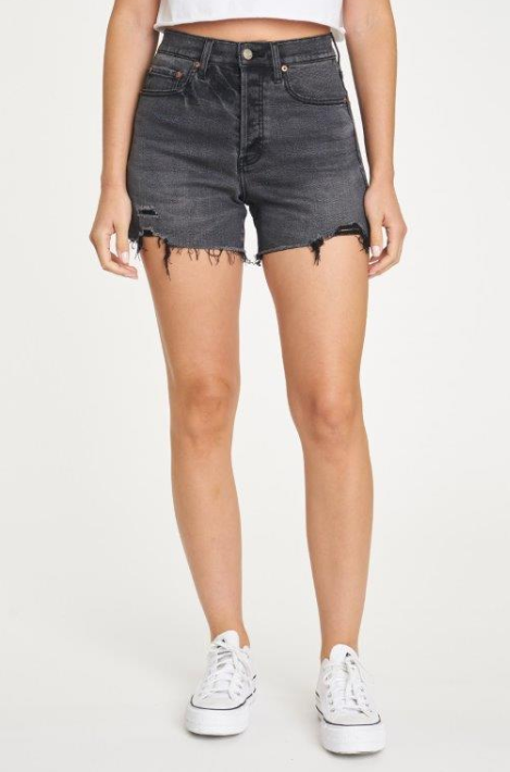 Bottom Line High Rise Vintage Short in Ashes