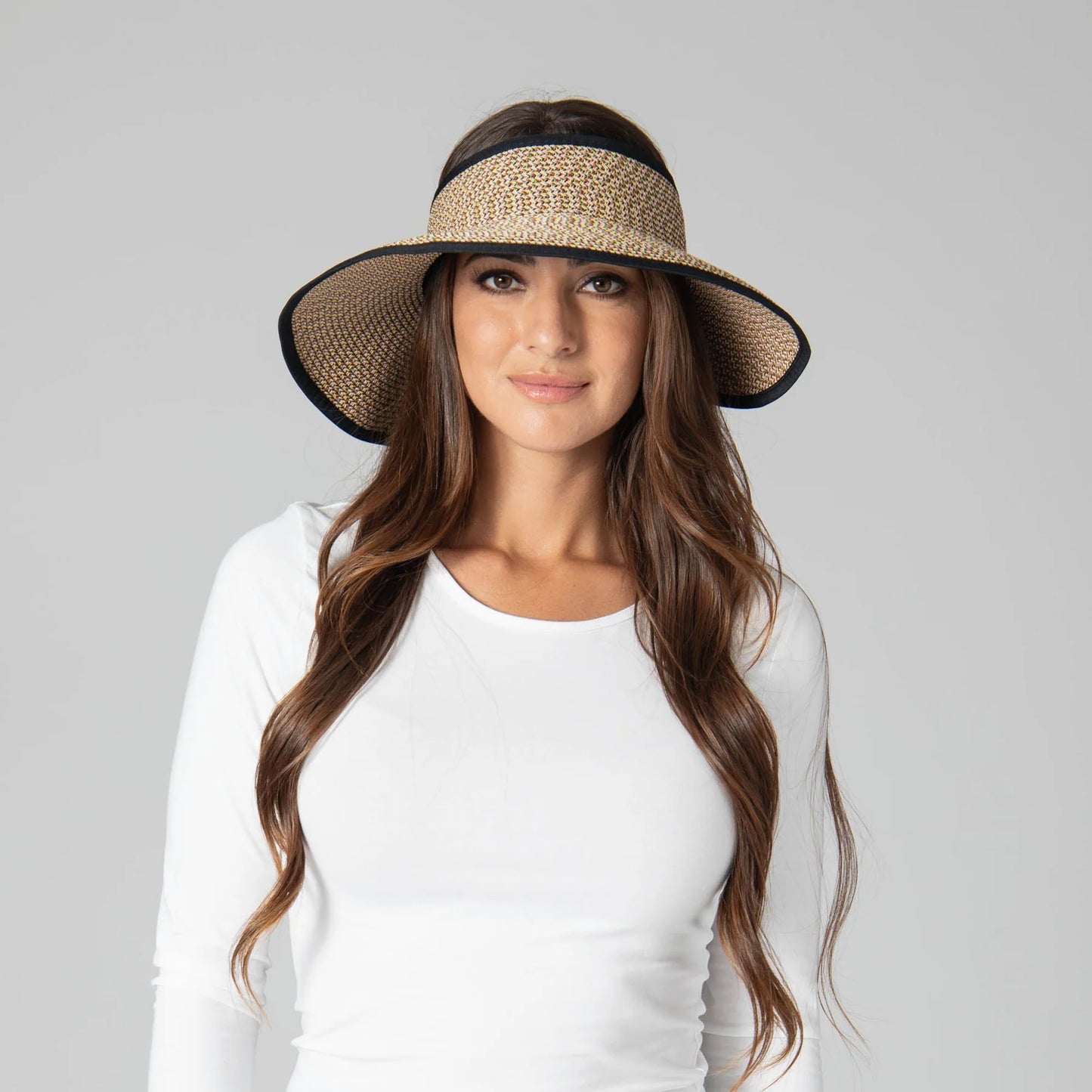 San Diego Hat Company's Signature Women's Ultrabraid Large Brim Visor