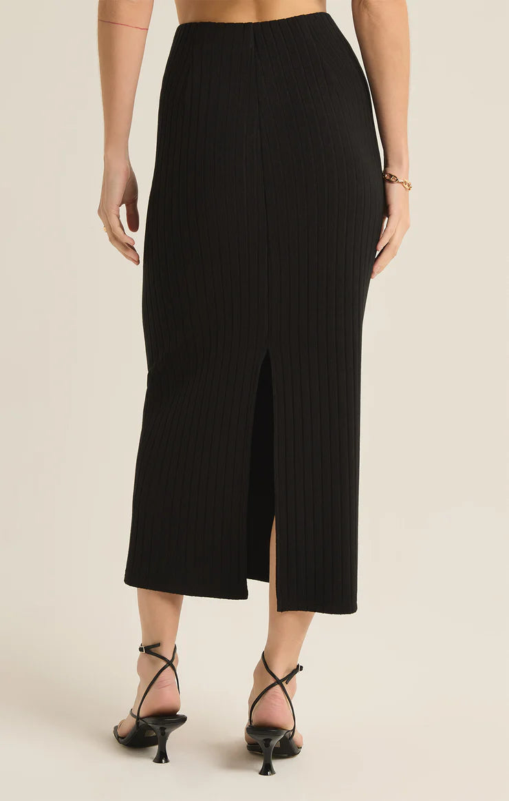 Louisa Rib Midi Skirt