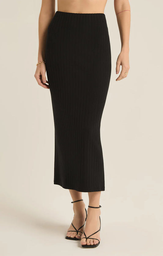 Louisa Rib Midi Skirt