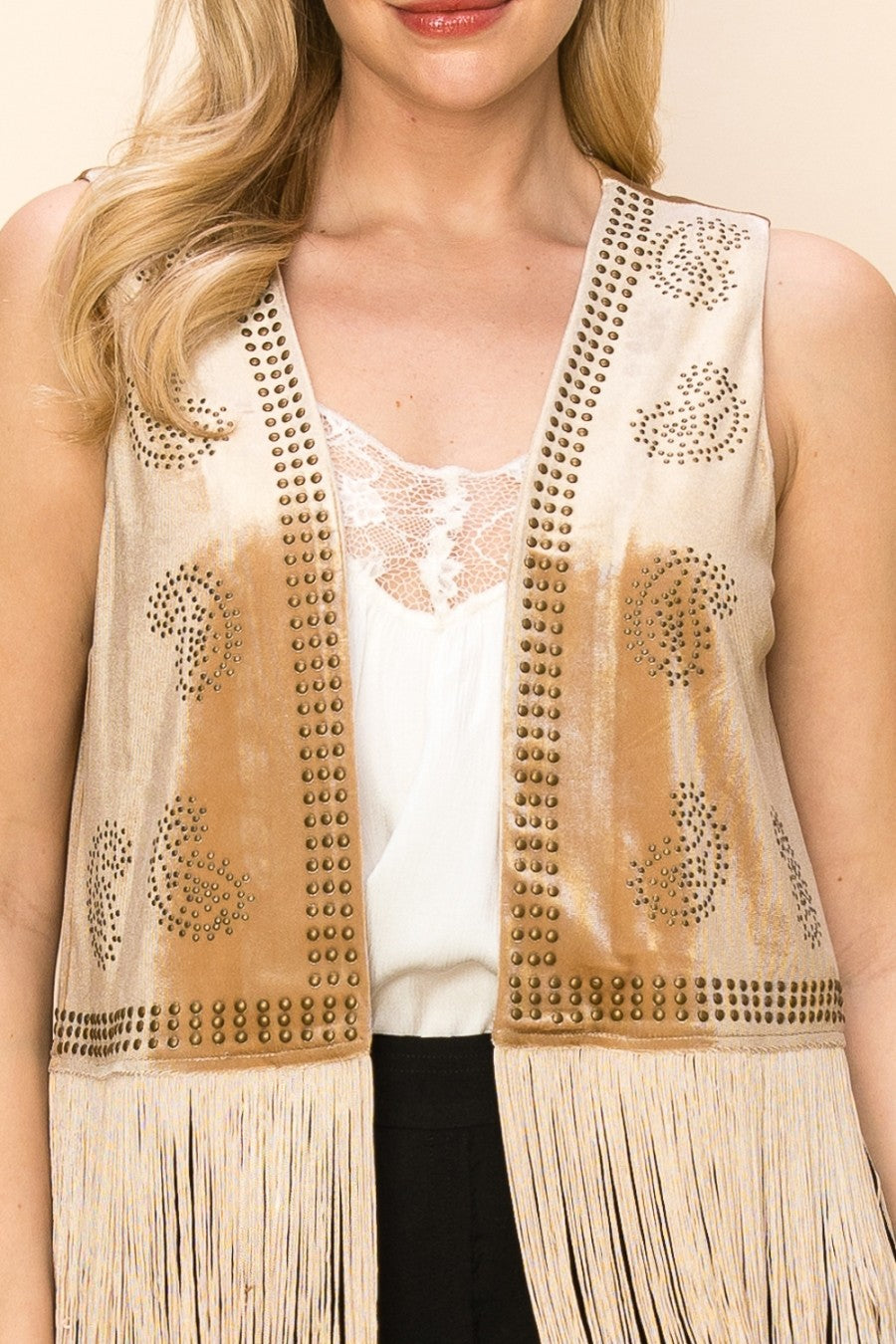 Velvet Fringe Vest