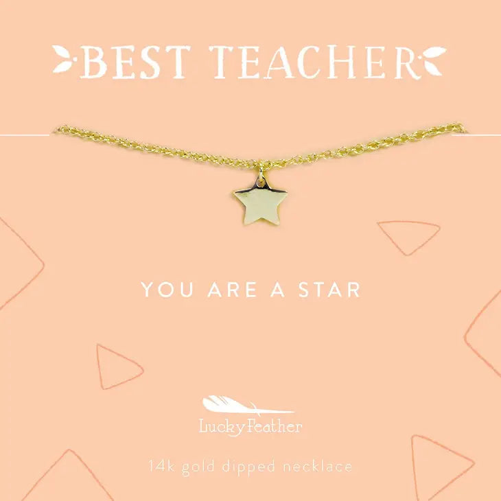 Teacher Necklace - You are a Star Teacher