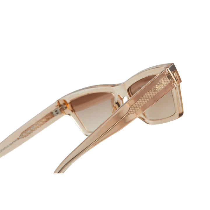 laurel translucent light brown light brown gradient flash sunglasses