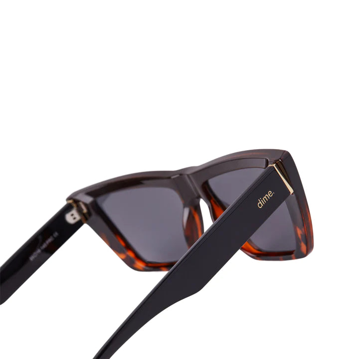 melrose black/tortoise solid grey sunglasses