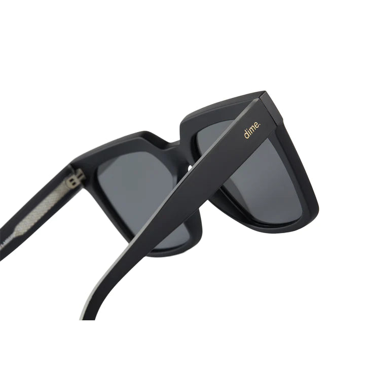 topanga matte black silver mirror sunglasses