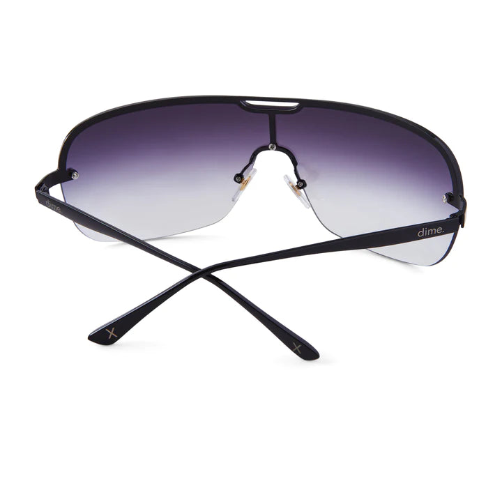 wilshire black grey to clear gradient flash sunglasses