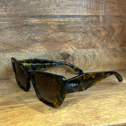 Aura Glacial Tort+ Brown Polarized Sunglasses