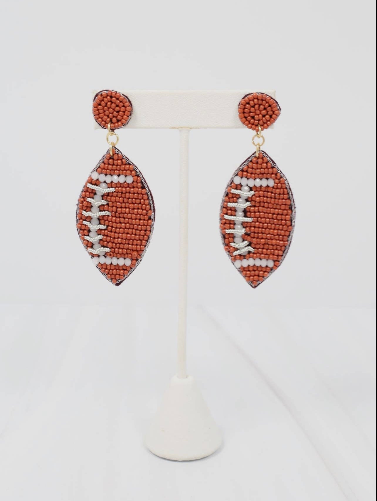 Friday Night Lights Football Earring Brown