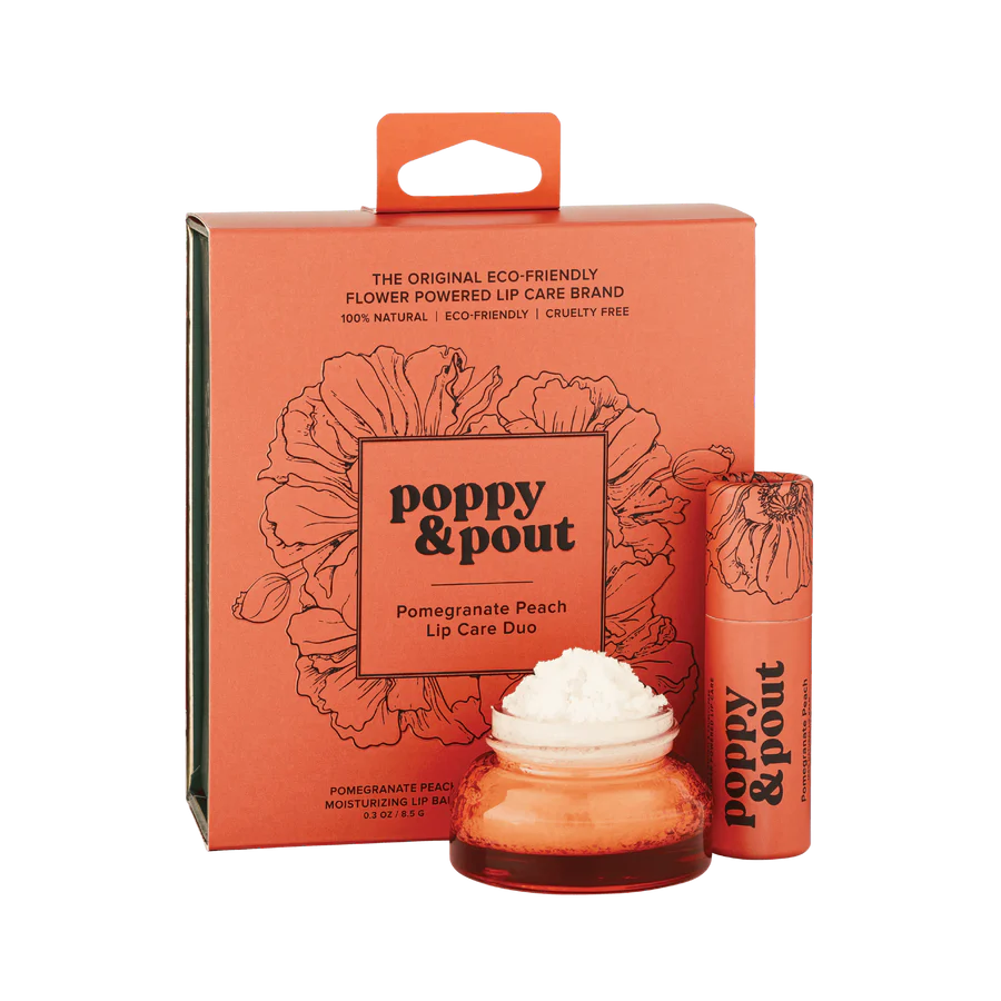 Lip Care Duo Pomegranate Peach, Gift Set