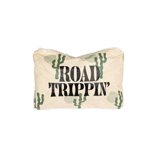 Road Trippin' Water Resistant Tyvek Printed Pouch