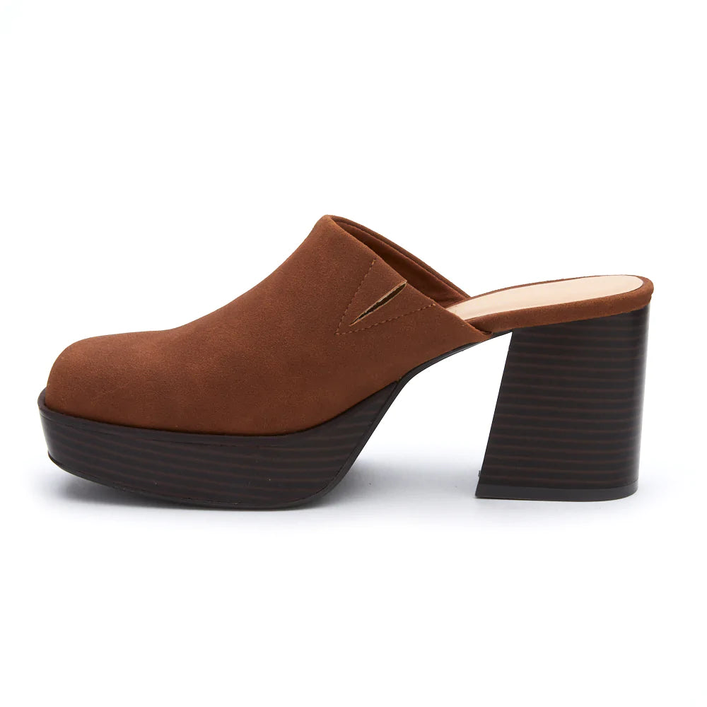 Fiona Platform Heeled Mule